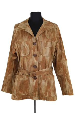 Veste Yves Saint Laurent Beige en Coton, taille S - Seconde Main