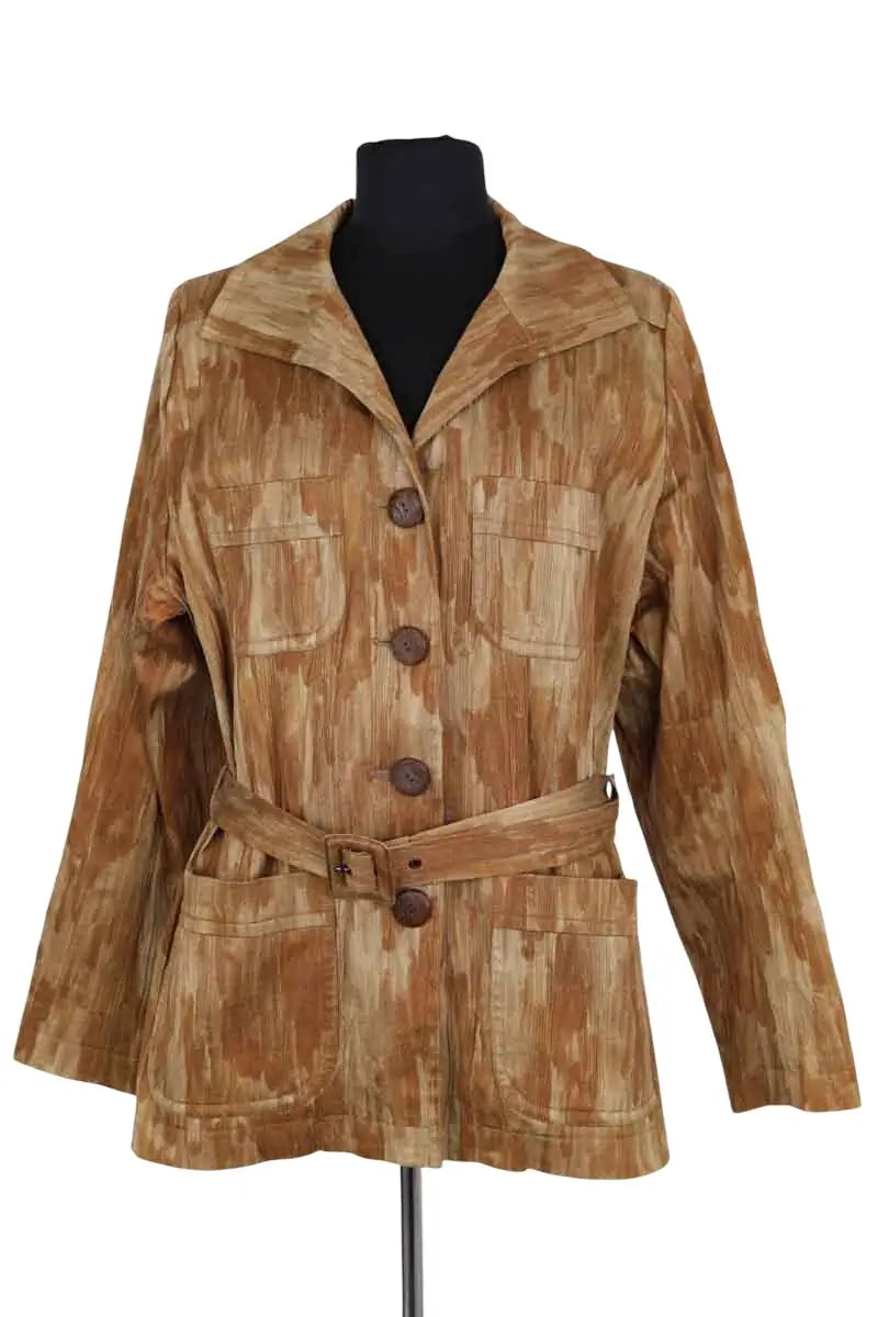 Veste Yves Saint Laurent Beige en Coton, taille S - Seconde Main