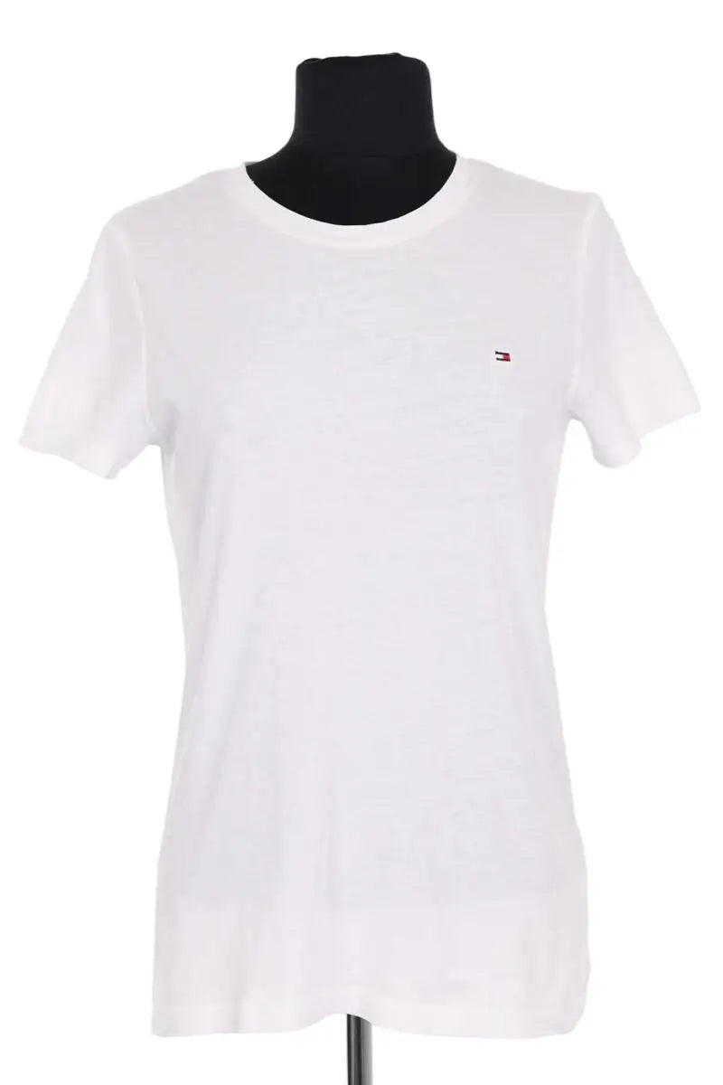 T-shirt Tommy Hilfiger Blanc en Coton, taille XS - Seconde Main