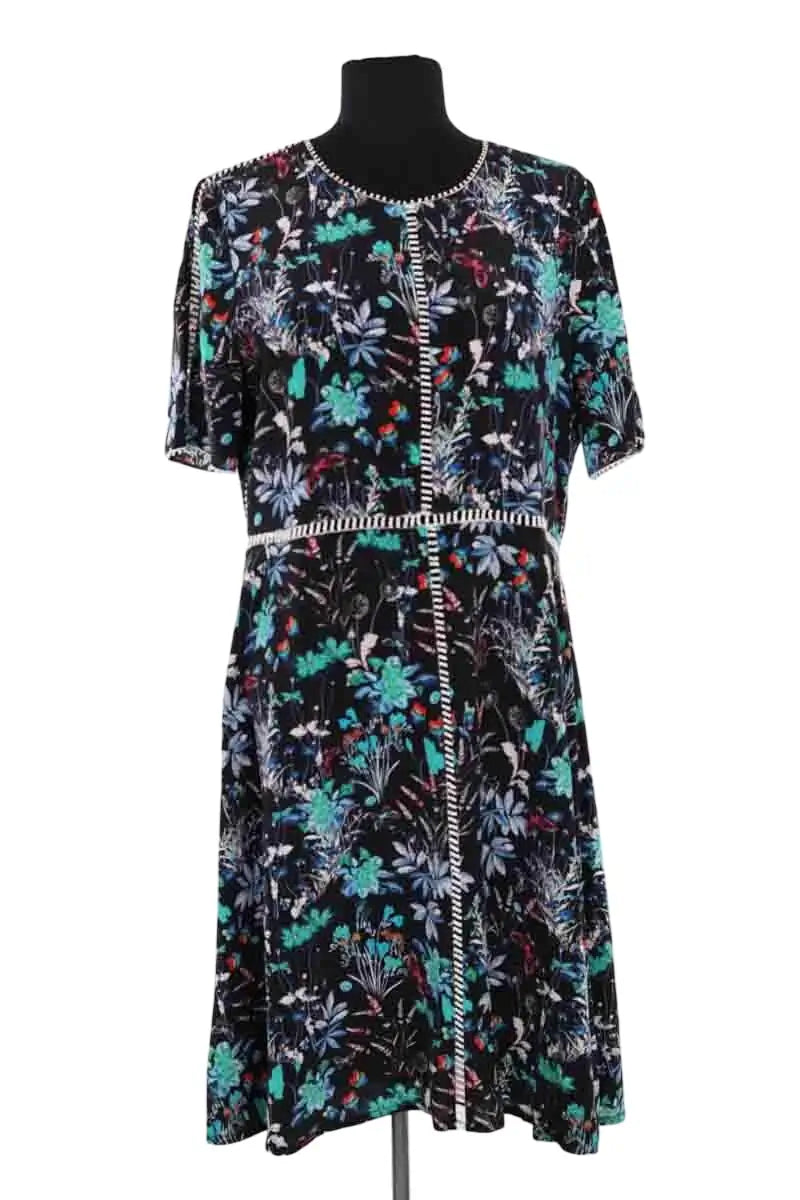 Robe The Kooples Noir en Synthétique, taille L - Seconde Main