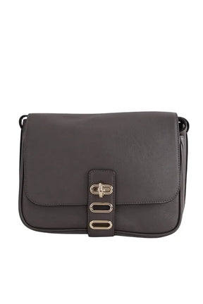 Sac à bandoulière Tila March Gris en Cuir - Seconde Main