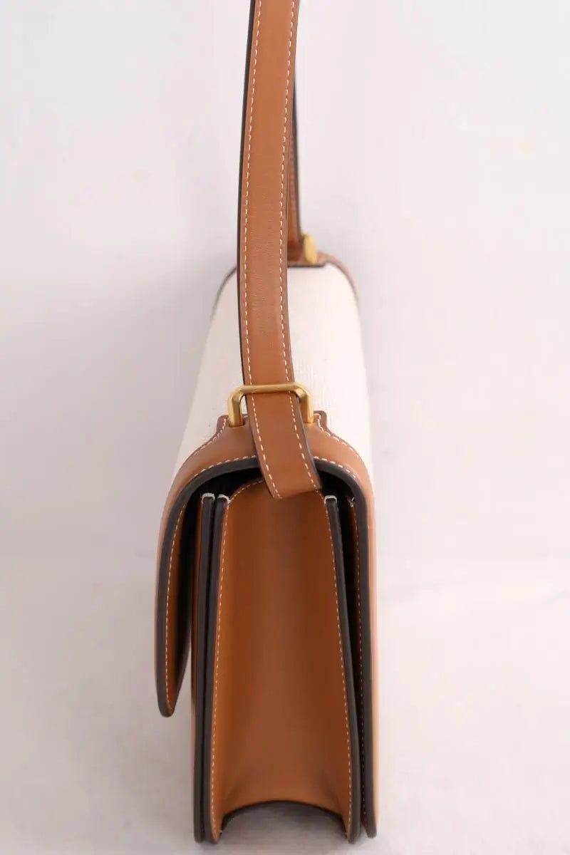Sac à bandoulière Tory Burch Eleanor Camel en Cuir