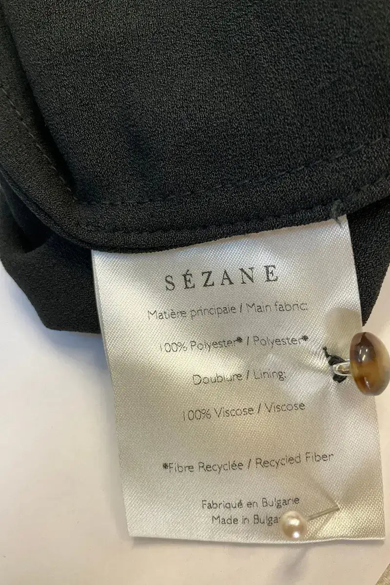 Robe Sézane Noir en Viscose