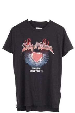 T-shirt Zadig & Voltaire Noir en Coton, taille XS - Seconde Main