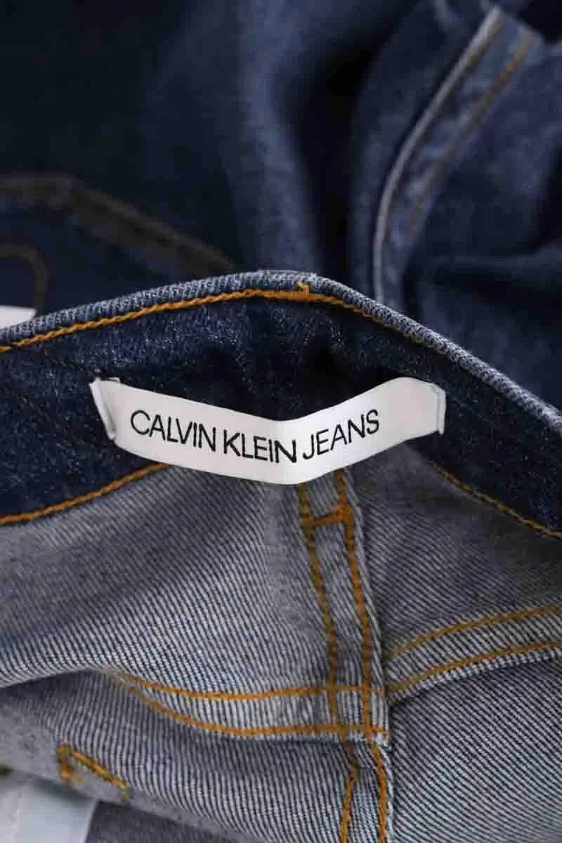 Pantalon slim Calvin Klein Bleu en Denim - Jeans