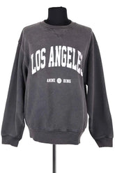 Sweatshirt Anine Bing Gris en Coton, taille XS - Seconde Main