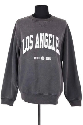 Sweatshirt Anine Bing Gris en Coton, taille XS - Seconde Main