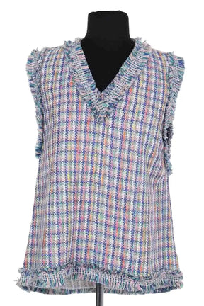 Top sans manche Maje Bleu en Coton, taille M - Seconde Main