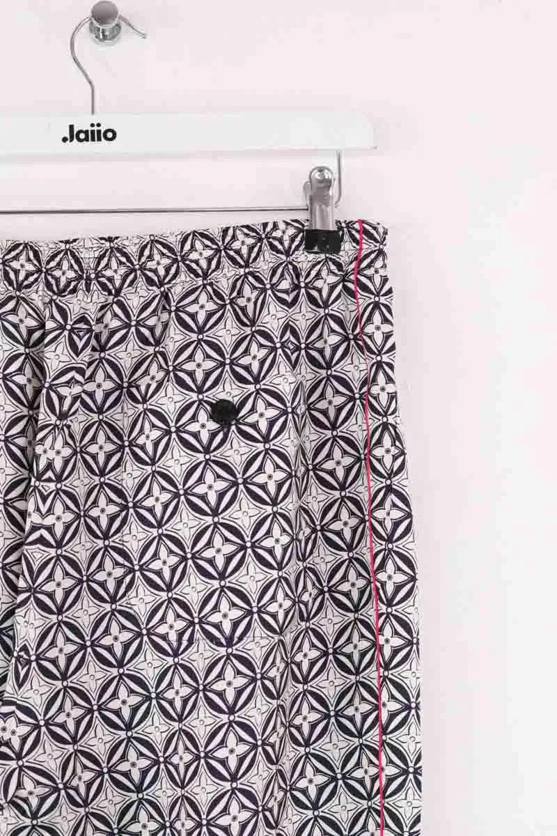 Pantalon droit Louis Vuitton Blanc en Soie