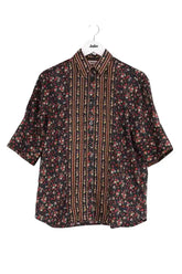Blouse Sandro Noir en Soie, taille S - Seconde Main