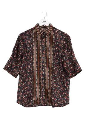 Blouse Sandro Noir en Soie, taille S - Seconde Main