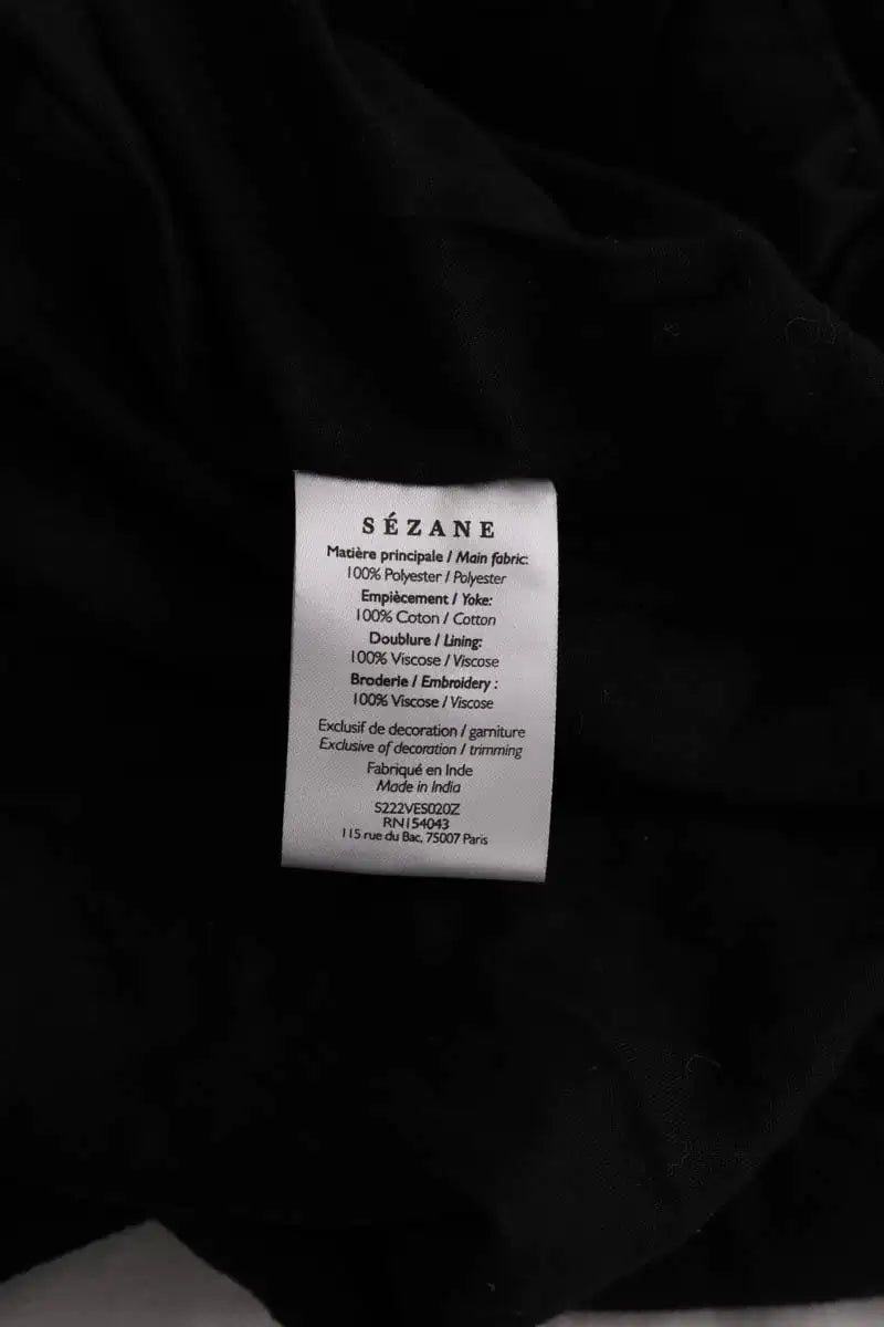 Veste Sézane Noir en Synthétique