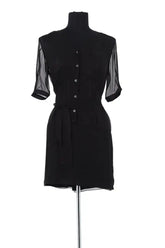 Robe Sonia Rykiel Noir en Synthétique, taille S - Seconde Main