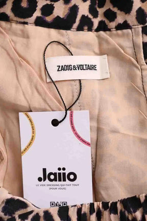 Jupe Zadig & Voltaire Joslin print leo Beige en Viscose