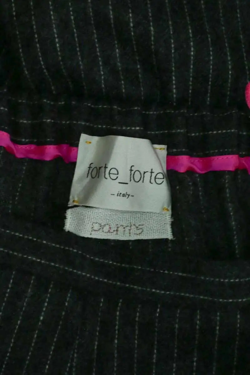 Pantalon large Forte_Forte Gris en Laine