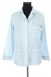Haut de pyjama Schostal Bleu en Coton, taille L - Seconde Main