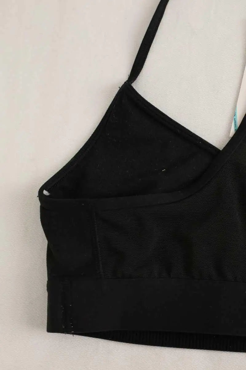 Haut de sport Adidas Noir en Coton