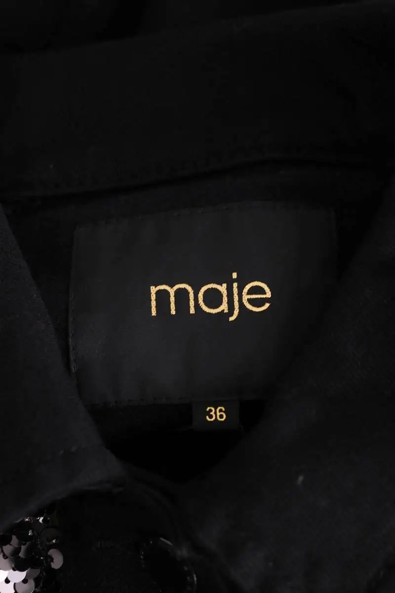 Veste Maje Noir en Coton