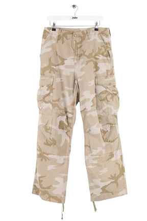 Pantalon droit Carhartt Beige en Coton, taille L - Seconde Main