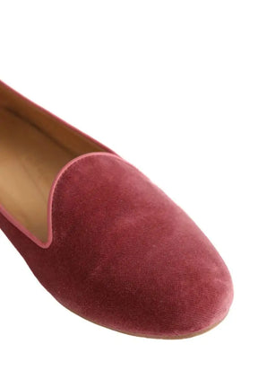 Mocassins Chatelles Rose en Velours