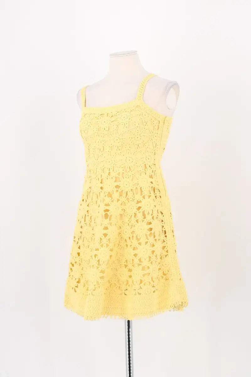 Robe Maje Jaune en Coton