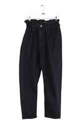 Jean droit Ba&Sh Noir en Coton, taille S - Seconde Main
