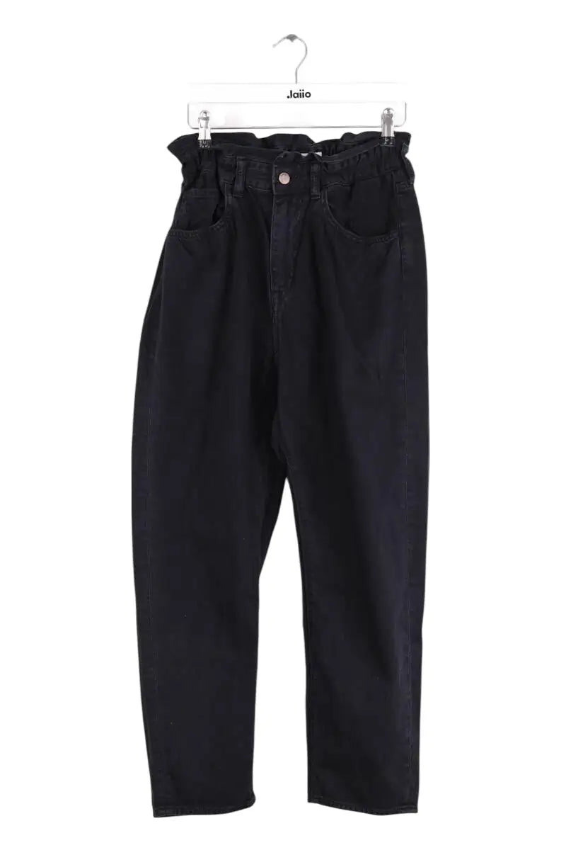 Jean droit Ba&Sh Noir en Coton, taille S - Seconde Main