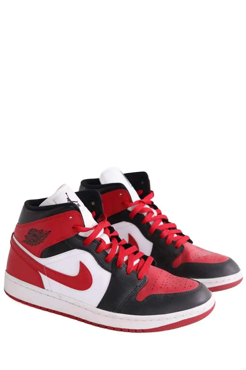 Baskets hautes Nike Rouge en Cuir