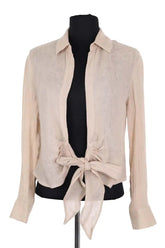 Chemise Mes Demoiselles Beige en Lin, taille XS - Seconde Main