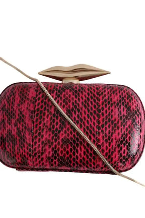 Pochette Diane Von Furstenberg Rose en Cuir