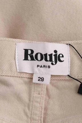 Jean droit Rouje Beige en Coton