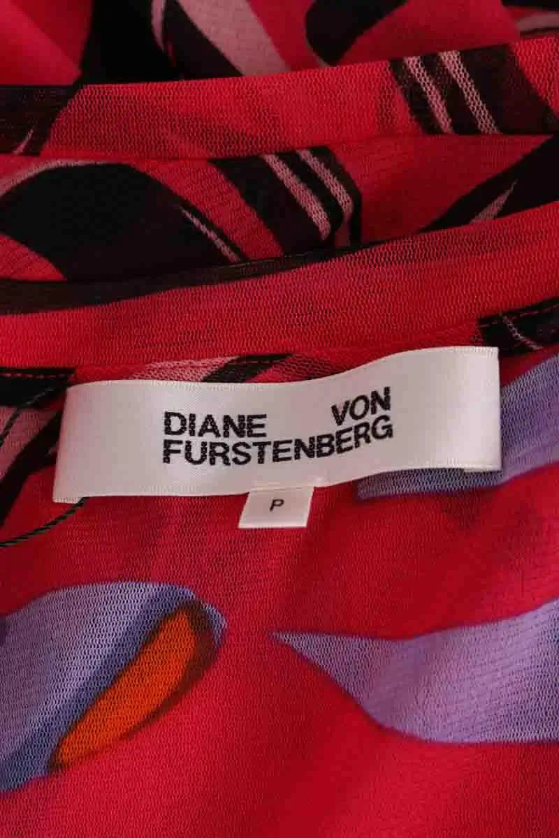 Blouse Diane Fries Rose en Synthétique