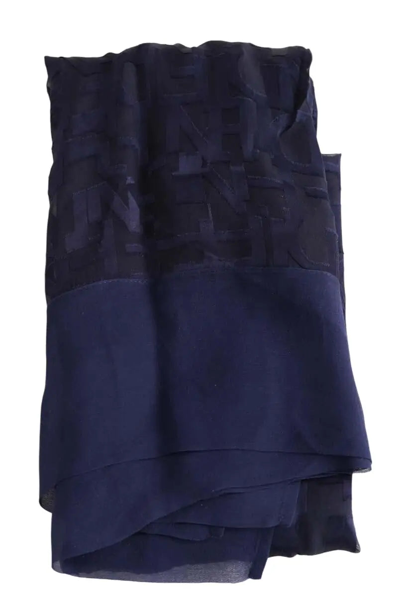 Étole Fendi Bleu en Viscose - Seconde Main