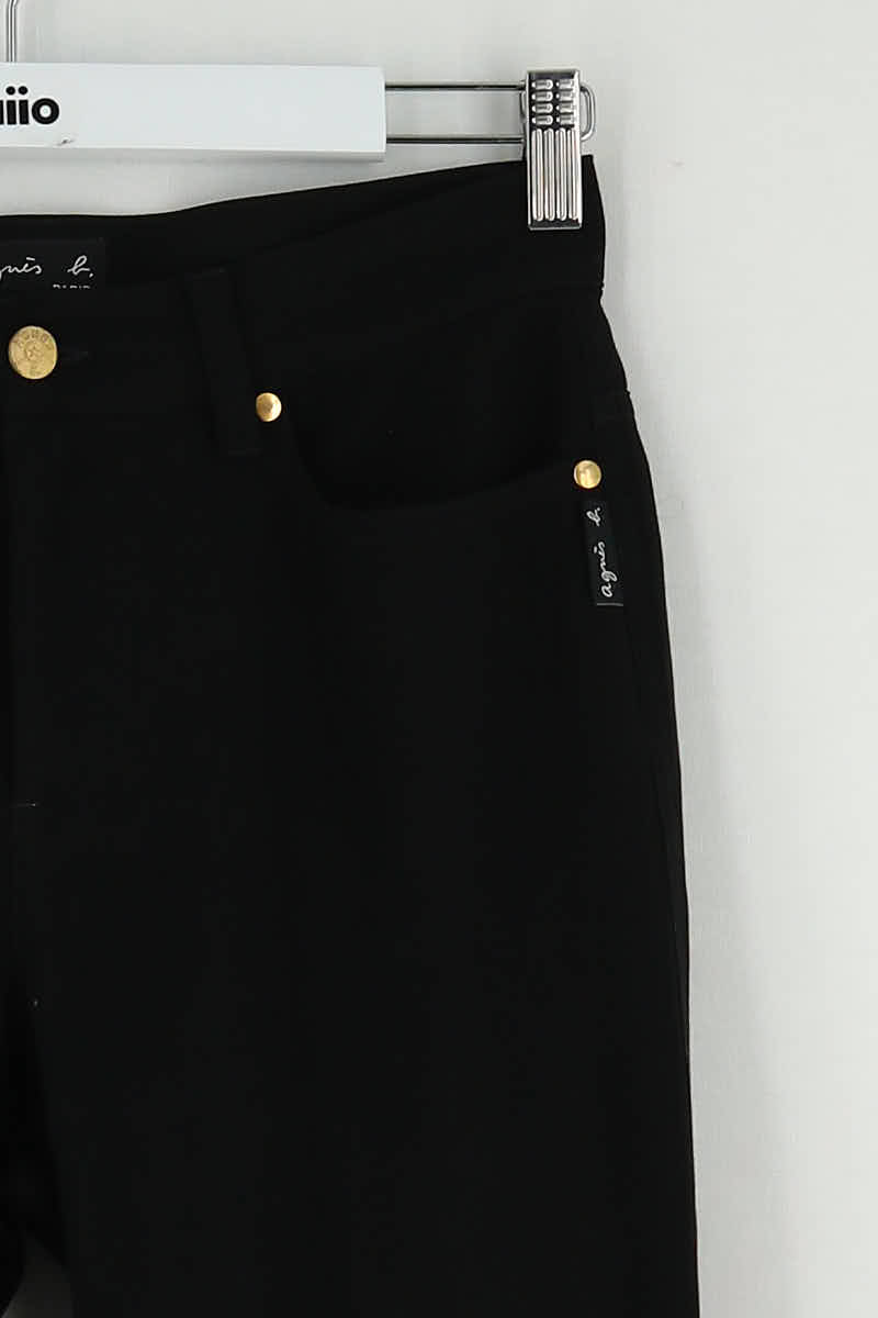 Pantalon droit Agnès B.  Noir