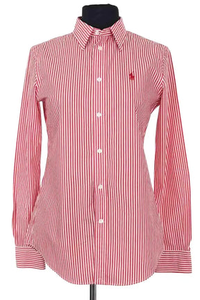 Chemise Ralph Lauren Rouge en Coton, taille XS - Seconde Main