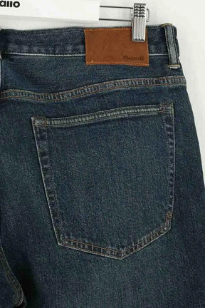 Jean droit W33 L32 Madewell Bleu en Coton