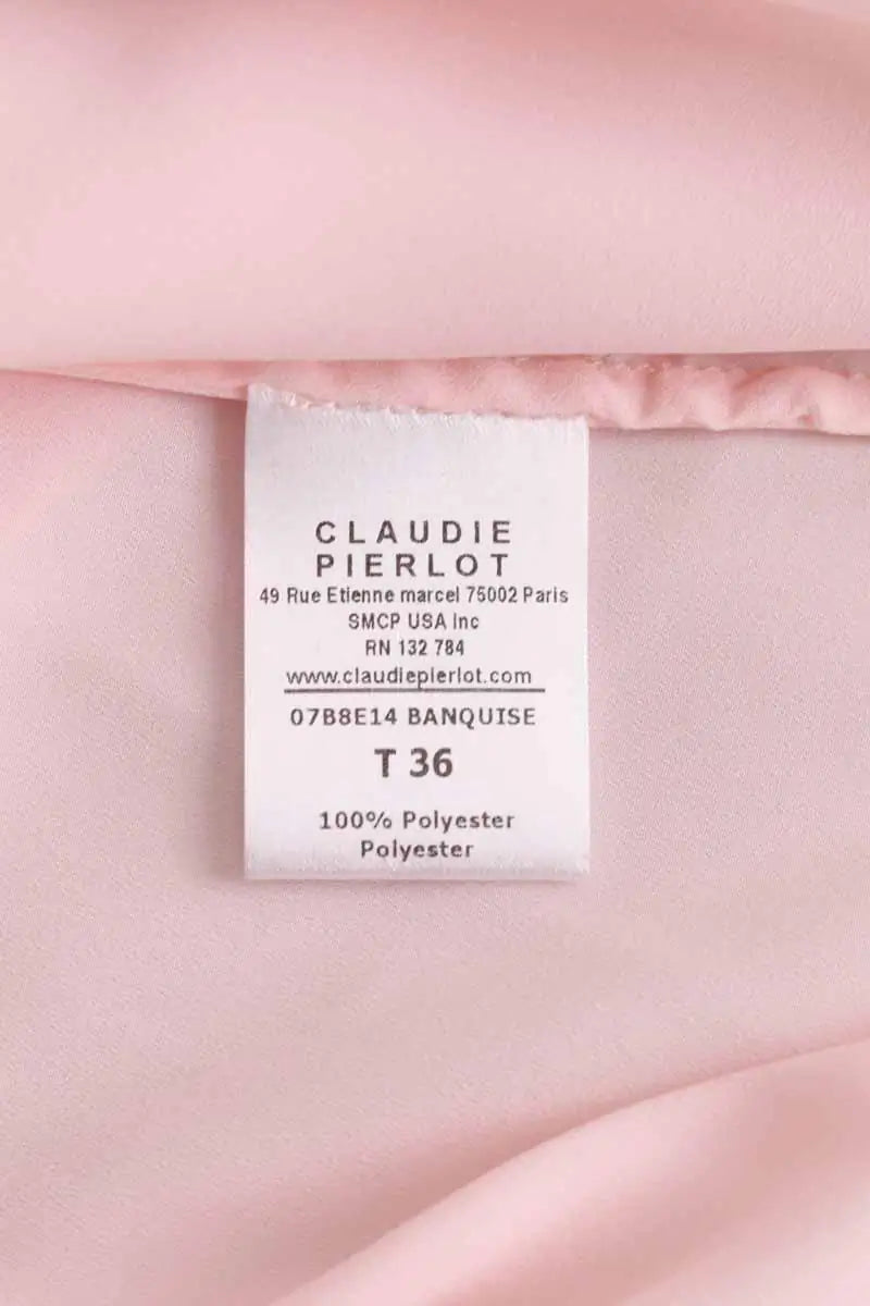 Blouse Claudie Pierlot Rose en Synthétique