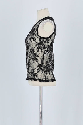 Top sans manche Moschino  Noir