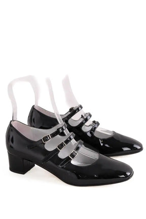 Talons Carel Noir en Cuir