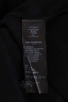 Pantalon large The Kooples Noir en Laine