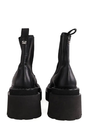 Boots Sandro Noir en Cuir
