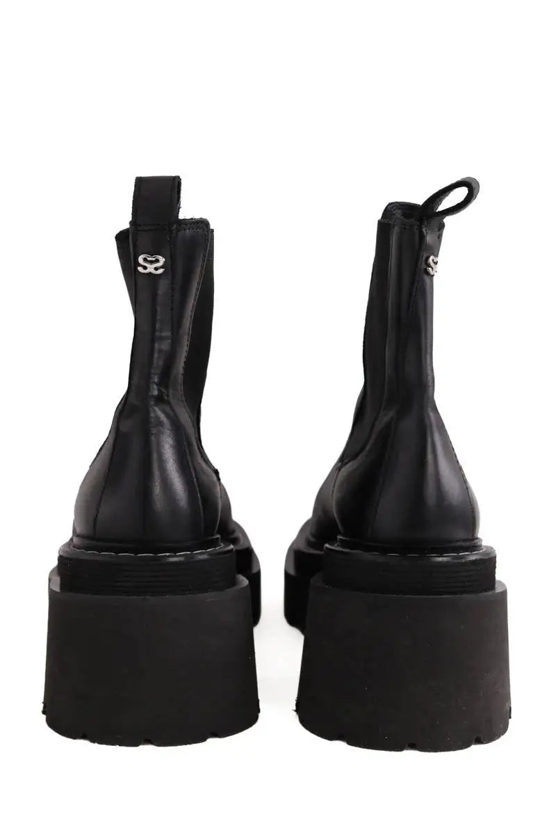 Boots Sandro Noir en Cuir