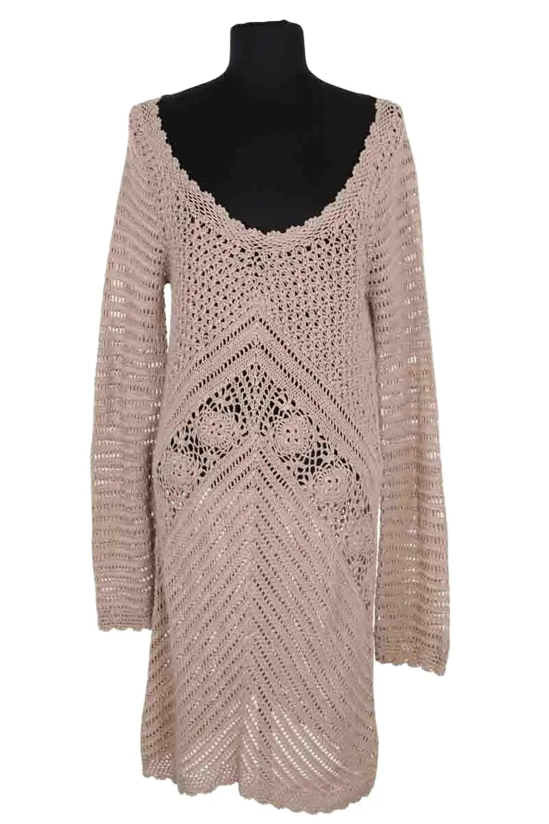 Robe Zadig & Voltaire Beige en Coton, taille S - Seconde Main