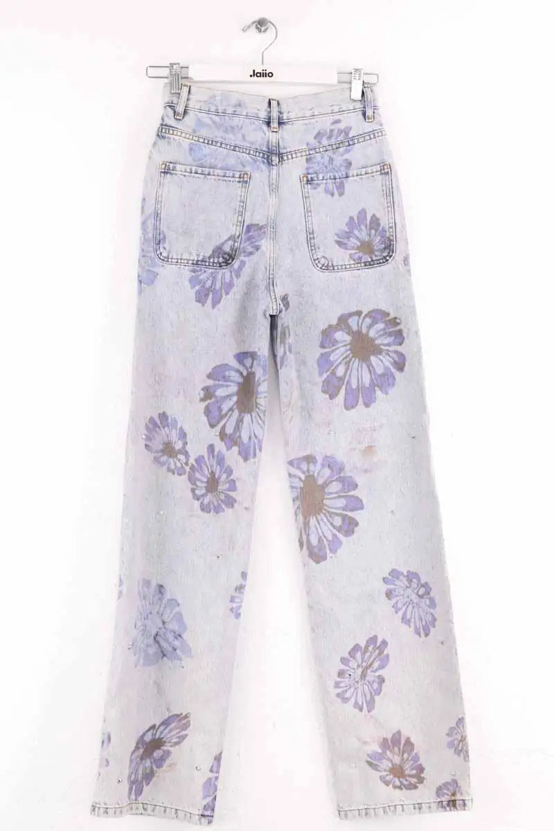 Jean droit Sandro Bleu en Coton