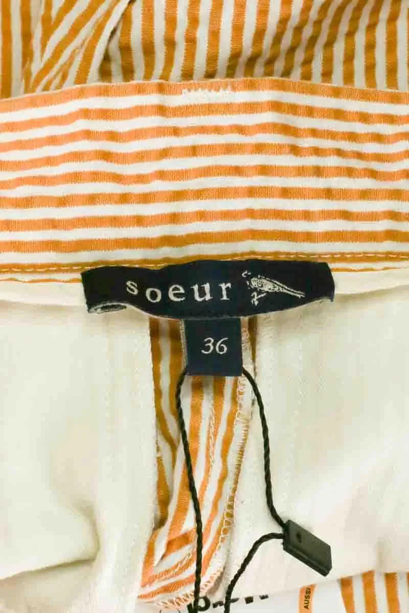 Bermuda Soeur Orange en Coton