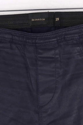 Pantalon slim Berenice Marine en Coton