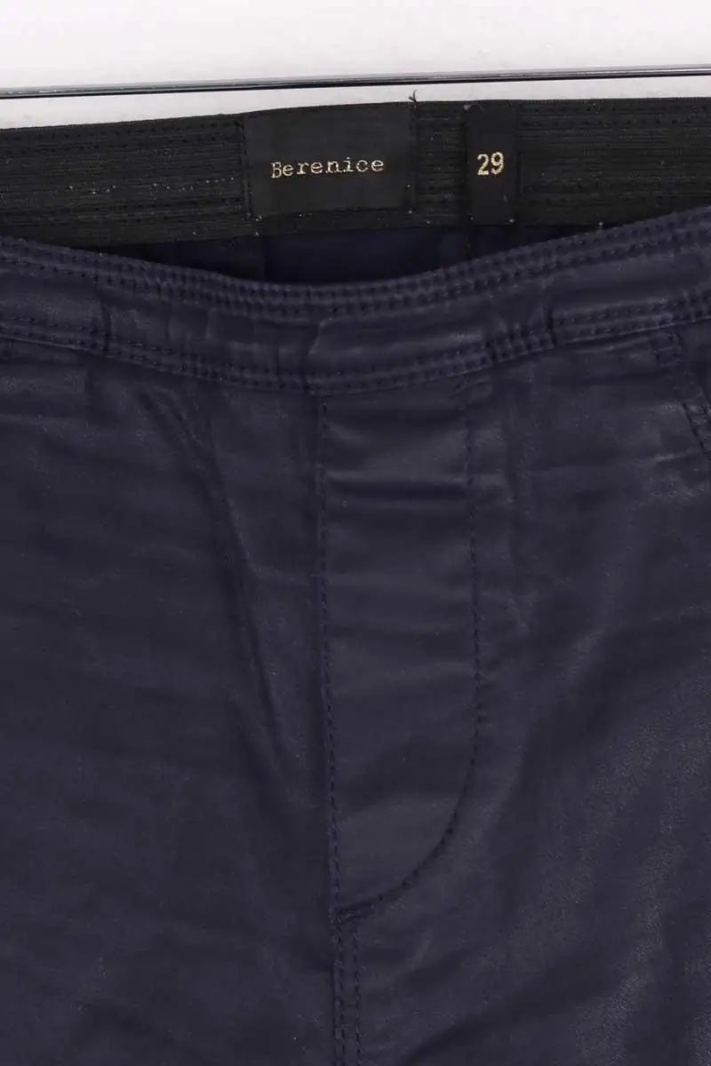 Pantalon slim Berenice Marine en Coton