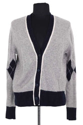 Cardigan From Future Gris en Cachemire, taille XS - Seconde Main