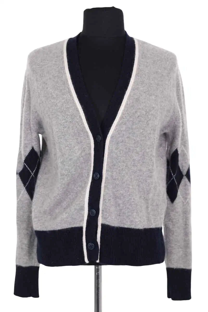 Cardigan From Future Gris en Cachemire, taille XS - Seconde Main