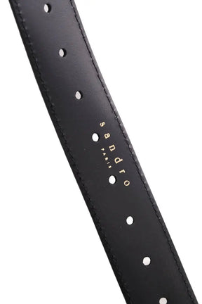 Ceinture en cuir Sandro Noir en Daim